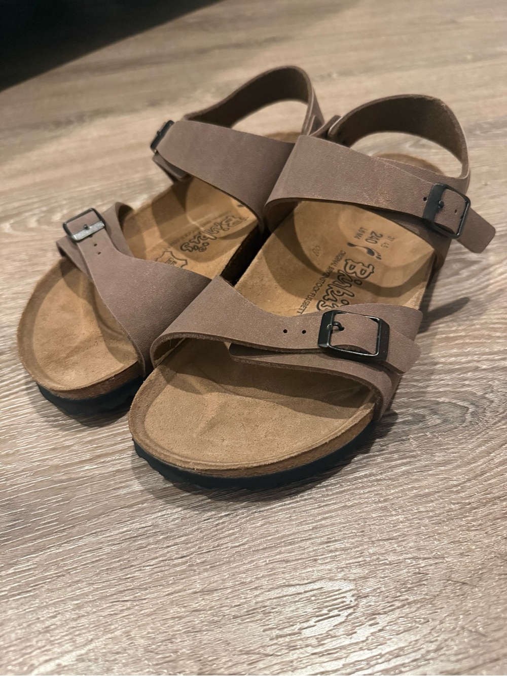 Birkenstock Birki’s Mocha Brown Buckle-Strap Comfort Sandals W6/M4